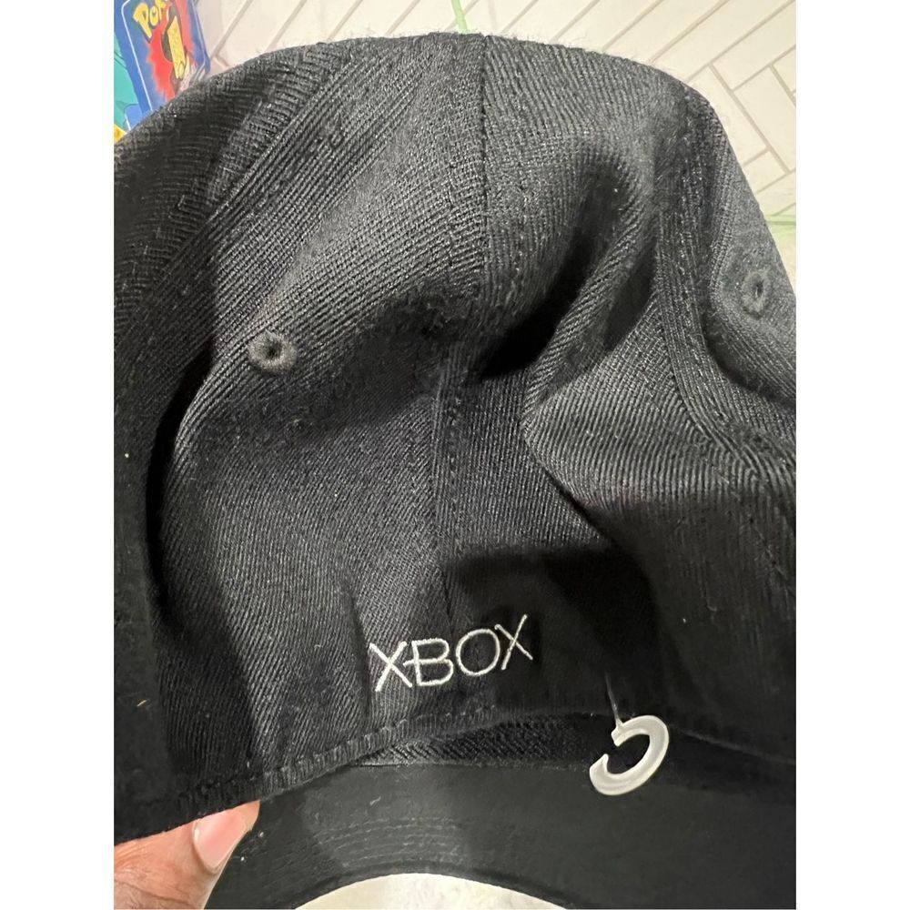 Xbox Hat Cap Mens Fitted Black Green Microsoft Video Game Promo Console Gaming - Picture 2 of 7